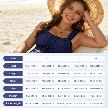 Elegant Skirted One-Piece Swimsuit